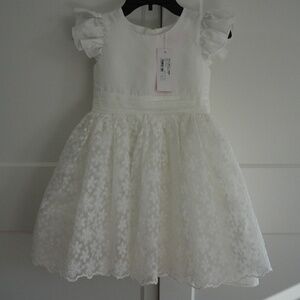 Juliette Floral Embroidered Flower Girl & Occasion Dress - size 5-6 years NWT